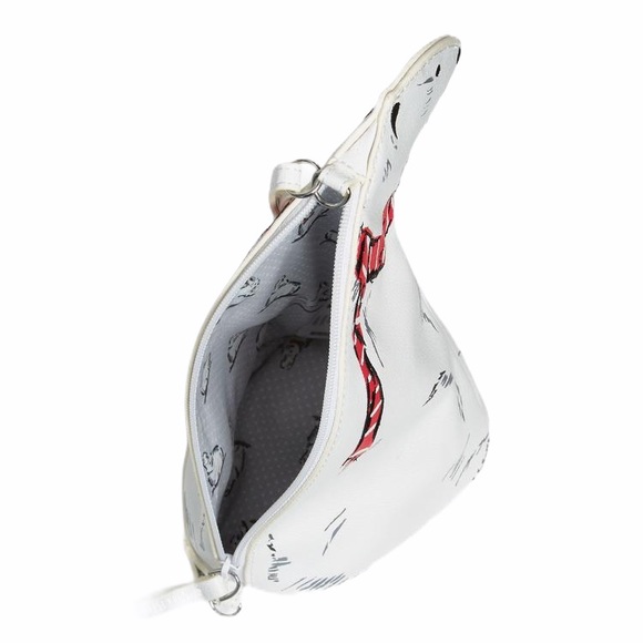 Vera Bradley Polar Bear Crossbody, White, Red - Picture 3 of 11